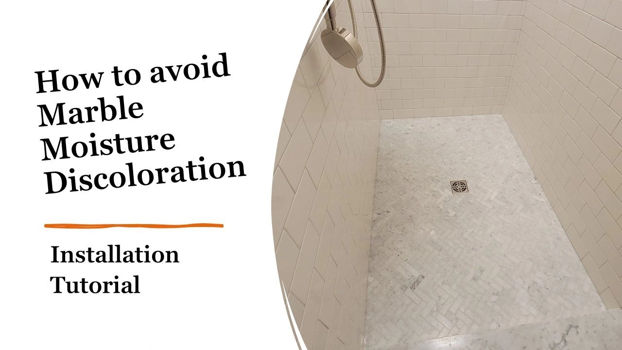 How to prevent Marble Moisture Discoloration in showers